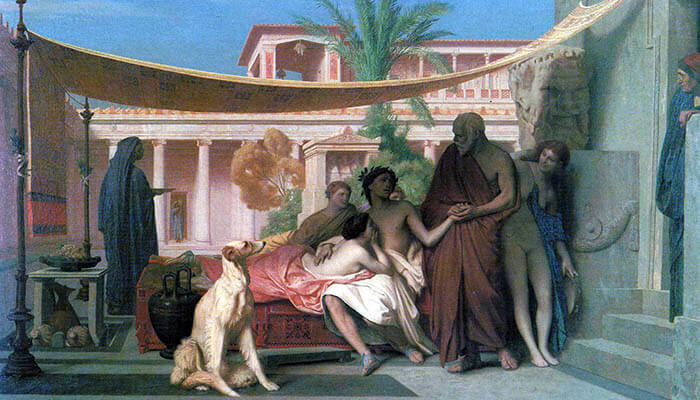 Sócrates buscando a Alcibíades en la casa de Aspasia