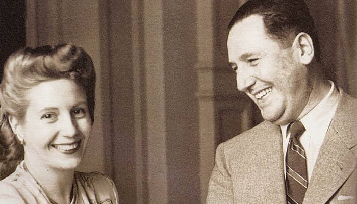 Fotografía de Eva Perón y Juan Domingo Perón