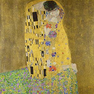 El beso, de Gustav Klimt