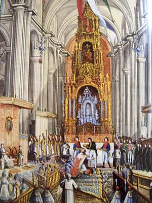 Coronación de Agustín de Iturbide