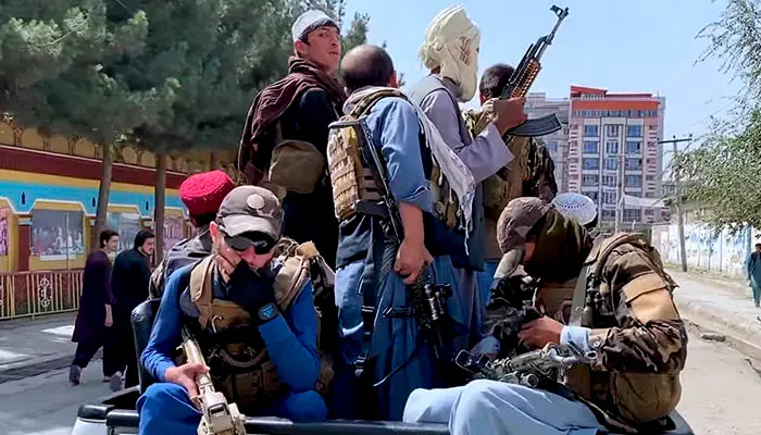 Talibanes tomando Kabul