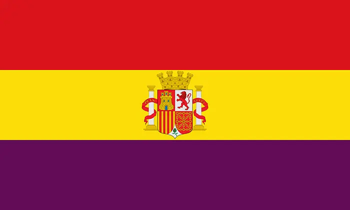 Bandera de España utilizada durante la Segunda República