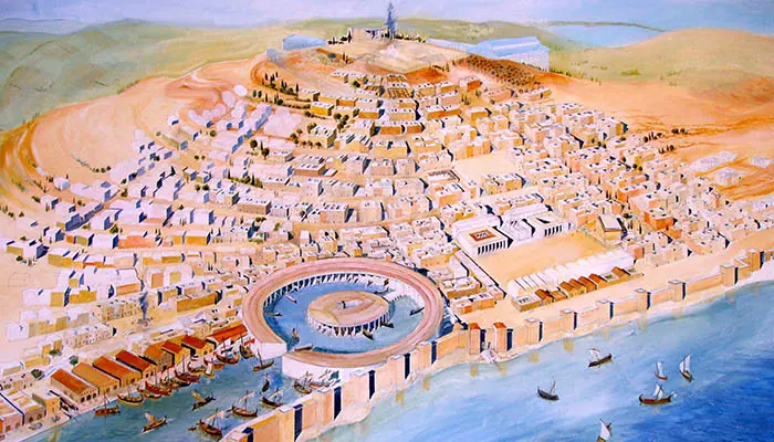 Representación de la ciudad de Cartago