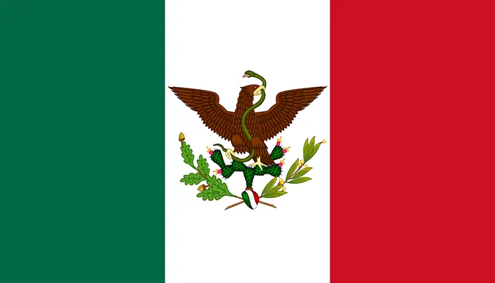 Bandera de la Segunda República Federal de México