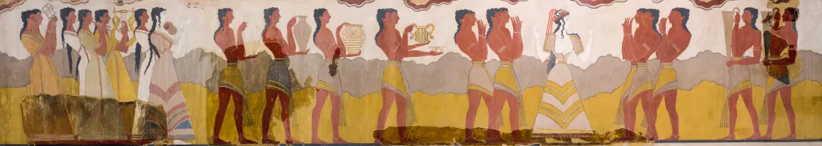 Fresco de la procesión