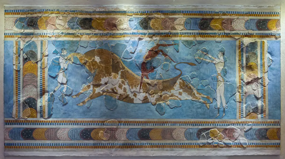 Fresco de la taurocatapsia