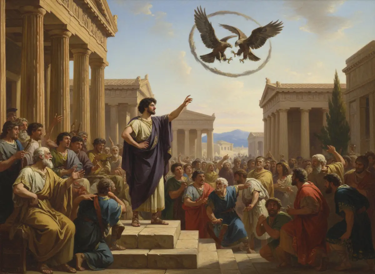 Telémaco y las dos águilas