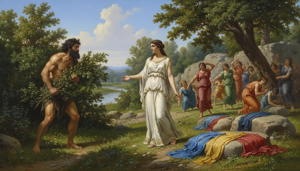 Odiseo y su encuentro con Nausícaa