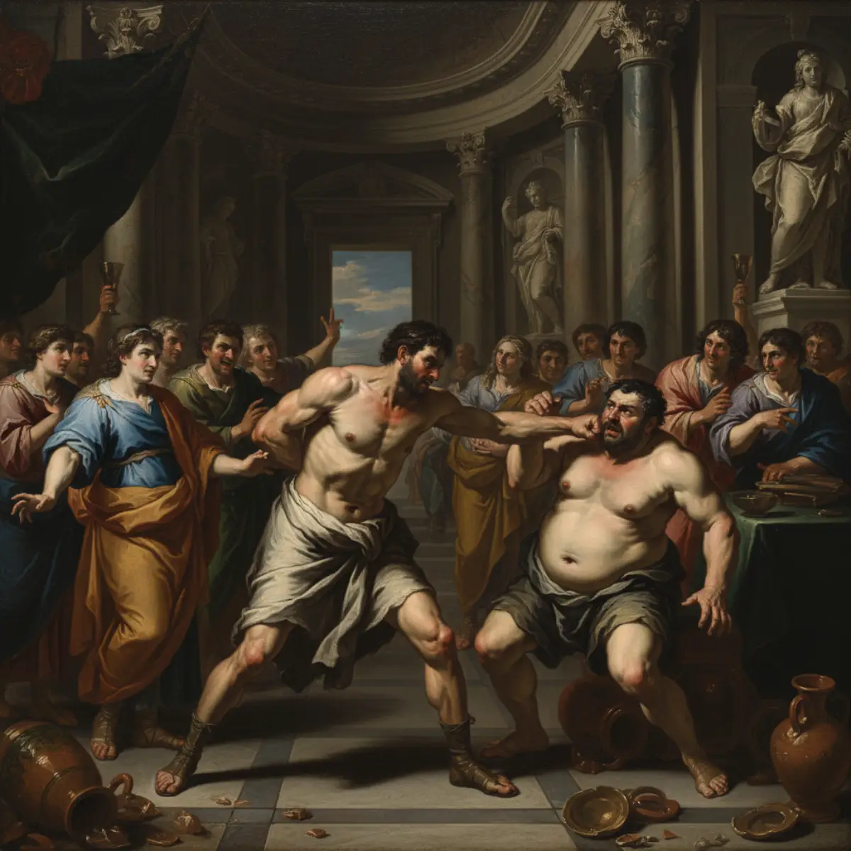 La pelea de mendigos