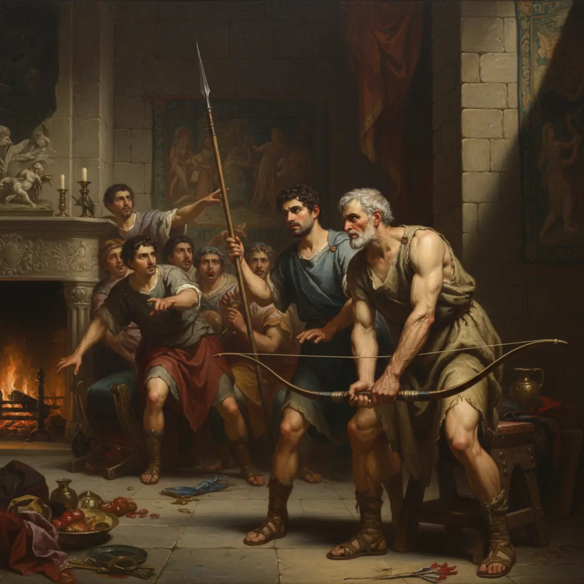 Odiseo tensa el arco